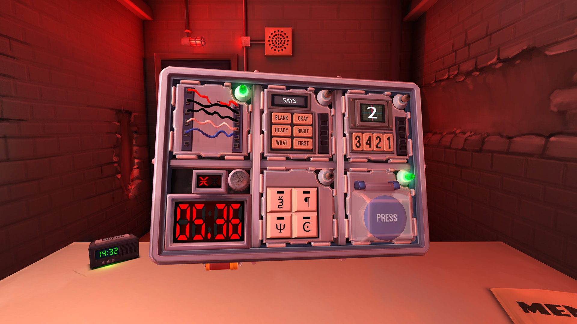 3D, adventure, Communication, first-person, indie, Keep Talking and Nobody Explodes, Keep Talking and Nobody Explodes Review, party, PlayStation VR, PS4, PS4 Review, PSVR, PSVR Review, Puzzle, Rating 9/10, Steel Crate Games, VR
