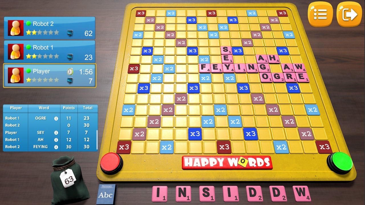 board game, casual, Happy Words, Happy Words Review, indie, LAN – GAMES EOOD, multiplayer, Nintendo Switch Review, Puzzle, Rating 5/10, strategy, Switch Review