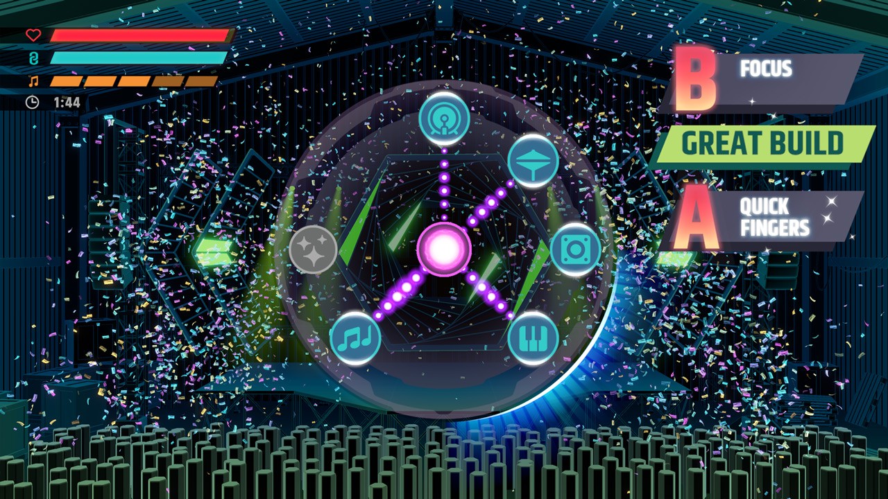 Action, Hexagroove: Tactical DJ, Hexagroove: Tactical DJ Review, Ichigoichie, Music, Nintendo Switch Review, party, Rating 9/10, Rhythm, strategy, Switch Review