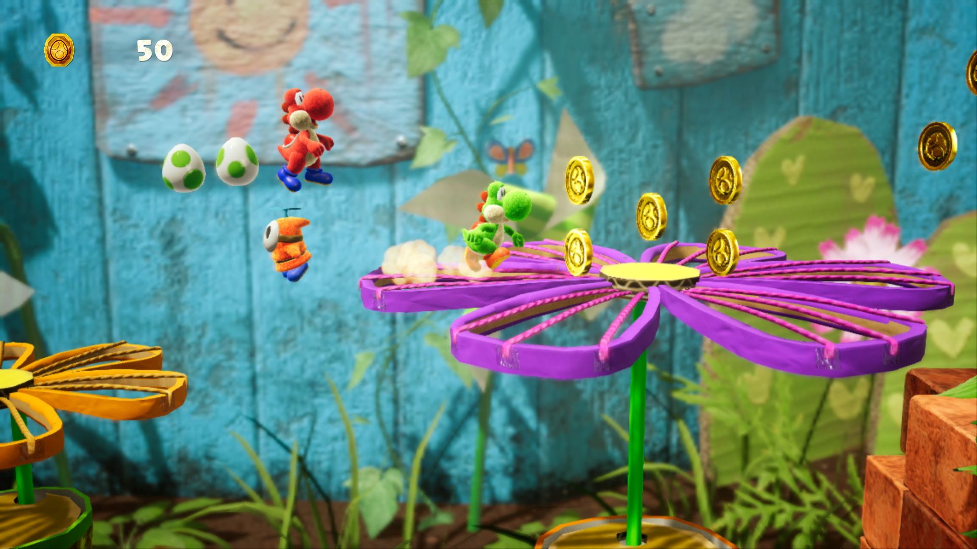 3D, Action, Good Feel, Nintendo, Nintendo Switch Review, Platformer, Rating 8/10, Switch Review, Yoshi’s Crafted World, Yoshi’s Crafted World Review