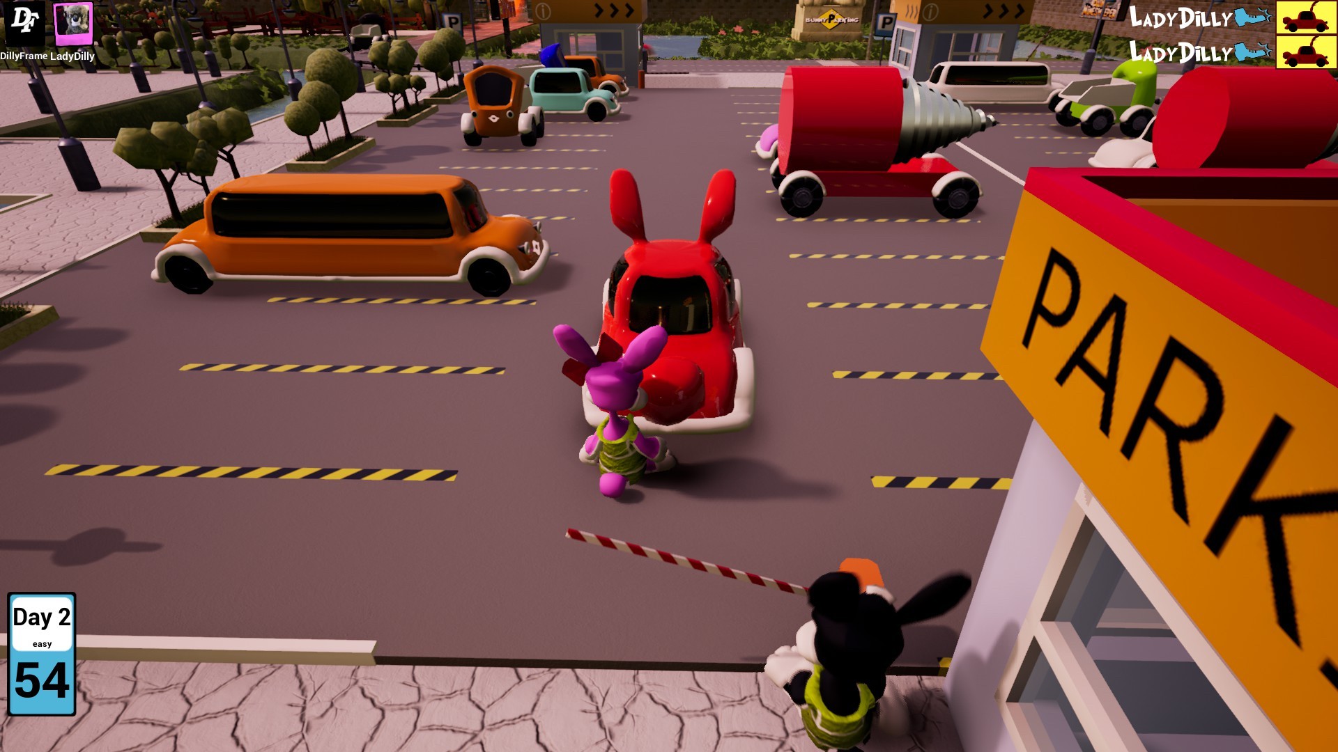 Bunny Parking, Bunny Parking Review, casual, DillyFrame, indie, multiplayer, Puzzle, strategy, Xbox One, Xbox One Review