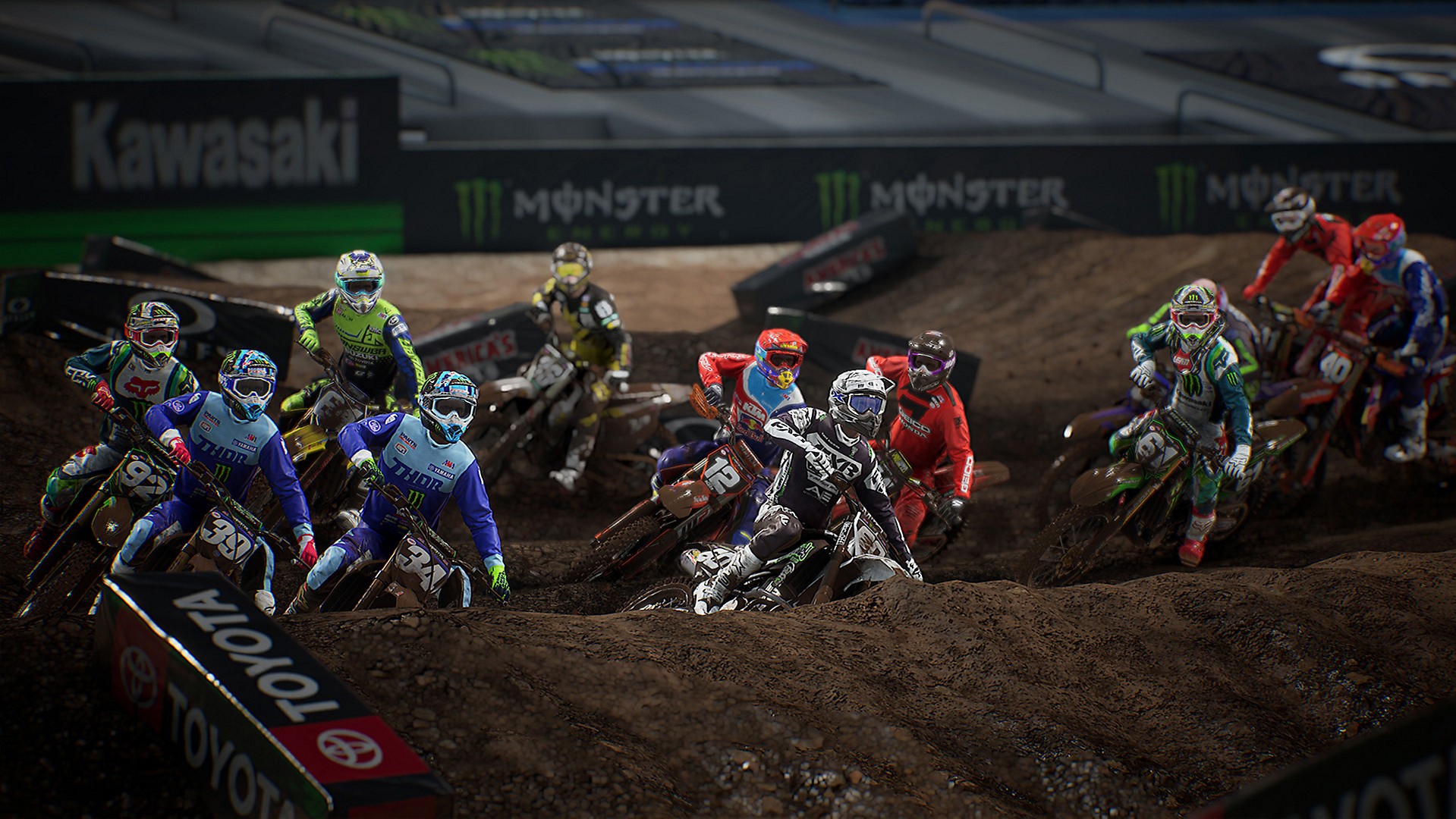 arcade, Automobile, Koch Media, Milestone S.r.l., Monster Energy Supercross – The Official Videogame 3, Monster Energy Supercross – The Official Videogame 3 Review, Motocross, Racing, simulation, Sports, Xbox One, Xbox One Review