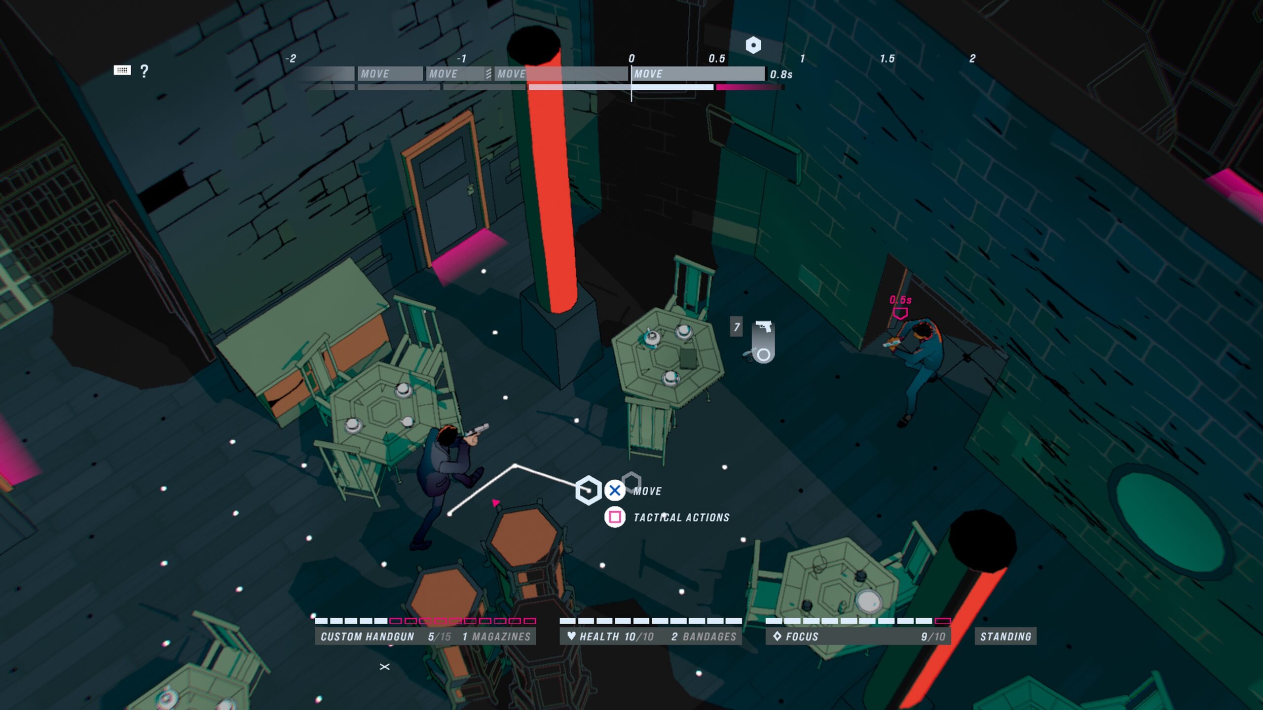 Action, Bithell Games, Gambitious, Good Shepherd Entertainment, John Wick Hex, John Wick Hex Review, Mike Bithell, PlayStation VR, PS4, PS4 Review, PSVR, PSVR Review, strategy, Tactics, turn-based